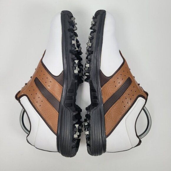 Nike Air Tour Saddle Men's White Brown Golf Shoes 418535-172 US Size 8 - Picture 6 of 8